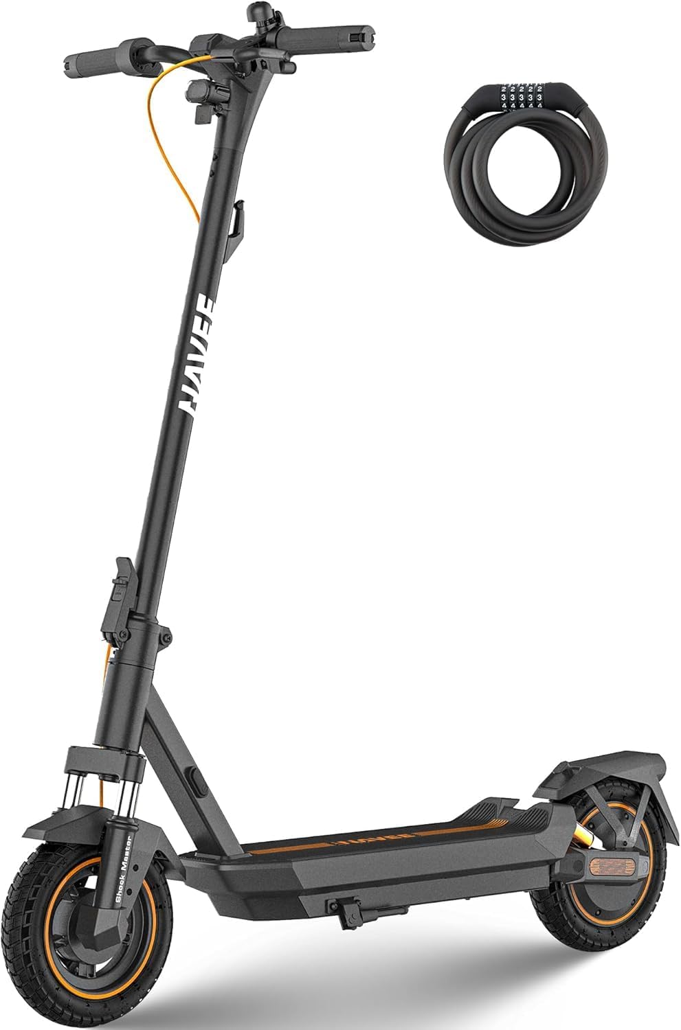 618MyBdJ0aL._AC_SL1500 NAVEE GT3 Serie E-Scooter 350W-400W, 50 km-75 km Reichweite | Vierfach-Federung | Klappbar (54 cm) mit IPX5,Steigungen 18%-22%