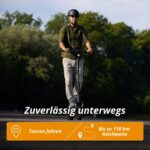 VMAX E-Scooter VX4 Serie, E-Roller mit Straßenzulassung in D, Reichweite bis zu 100km, 150 kg max. Zuladung, Blinker, Integrierte Federung, LCD-Display, App Funktion