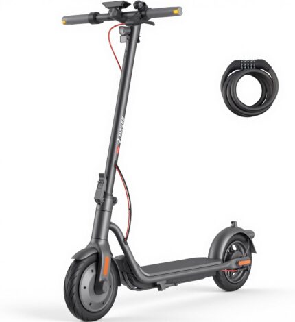NAVEE e Scooter, e-Scooter-mit-Straßenzulassung, e Roller, Scooter Electric ABE,10 Zoll, max. 25 km | Vierfach-Federung | Klappbar mit IPX5 & TÜV-Zulassung Elektroscooter für Erwachsene-V25i Pro