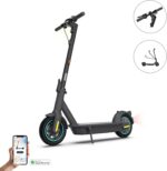 Segway-Ninebot MAX G30D II, E Scooter mit Straßenzulassung für Erwachsene, max. 20 km/h Geschwindigkeit, 65 km Reichweite, Lange Reichweite (2021 Version), grau