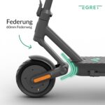 Egret Ey! Serie E-Scooter mit Straßenzulassung | Bis zu 65Km Reichweite und 1520 Watt Peak, 20km/h, Luftreifen, Dual Bremsen, App (Wählbar Ey! 1, Ey! 2, Ey! 3, Ey! 6, Ey! 7)