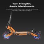 RCB D7/D7PRO(Ultra) E-Scooter, Elektroroller für Erwachsene mit Straßenzulassung (ABE), NFC/Blinker/APP, 26% Steigung 500W-Motor Spitze 1600,80-130KM, 20.8-27 Ah,10 Zoll selbstreparierende Gelreifen