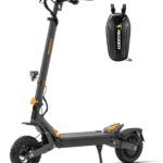 Ausom L1 E-Scooter mit Straßenzulassung (ABE), 70-90km Reichweite, 500W Motor, Max.20 km/h, Faltbarer Offroad Elektroroller für Erwachsene mit Duale Schwingarmdämpfer, Dual-Disc-Bremsen