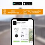 VMAX E-Scooter VX4 Serie, E-Roller mit Straßenzulassung in D, Reichweite bis zu 100km, 150 kg max. Zuladung, Blinker, Integrierte Federung, LCD-Display, App Funktion