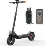 E Scooter mit Straßenzulassung, 10 Zoll Offroad Luftreifen mit Doppeltem Stoßdämpfungssystem, Batterie 12,5 Ah 60–70 km Reichweite, LCD-Instrumententafel, Maximale Tragfähigkeit 150 kg, Smart APP