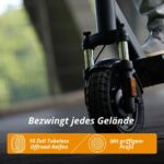 VMAX E-Scooter VX4 Serie, E-Roller mit Straßenzulassung in D, Reichweite bis zu 100km, 150 kg max. Zuladung, Blinker, Integrierte Federung, LCD-Display, App Funktion