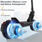 JOYOR E Scooter Roller S/Y/F-Serie, Reichweite von 40-100 km, Escooter 150 kg Tragkraft Einzel/Doppelmotoren, E Roller mit 10-Zoll-Geländereifen