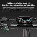 RCB D7/D7PRO(Ultra) E-Scooter, Elektroroller für Erwachsene mit Straßenzulassung (ABE), NFC/Blinker/APP, 26% Steigung 500W-Motor Spitze 1600,80-130KM, 20.8-27 Ah,10 Zoll selbstreparierende Gelreifen
