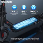 E Scooter mit Straßenzulassung Max 30 km Reichweite,8.5 Zoll Elektroroller mit Wabenreifen Duales Bremssystem 20km/h,Elektro Scooter bis 120kg für Herren Damen