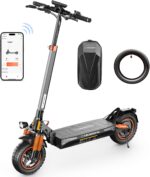 E Scooter mit Straßenzulassung und Blinker, 10 Zoll Offroad E Roller 60-70KM Reichweite, 4-Gang-Drehzahlregelung, 48V Faltbarer Elektroscooter für Erwachsene 150kg tragkraft - mit Ersatz Schlauch