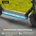 E Scooter mit Straßenzulassung Max 30 km Reichweite, ABE Elektroroller Belastung bis 120kg, LED, 20km/h, 350W Motor,Duales Bremssystem Doppelte Federung Leicht Kompakt & Stabil Eroller Für Pendler