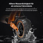 RCB D7/D7PRO(Ultra) E-Scooter, Elektroroller für Erwachsene mit Straßenzulassung (ABE), NFC/Blinker/APP, 26% Steigung 500W-Motor Spitze 1600,80-130KM, 20.8-27 Ah,10 Zoll selbstreparierende Gelreifen