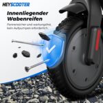 E Scooter mit Straßenzulassung Max 30 km Reichweite,8.5 Zoll Elektroroller mit Wabenreifen Duales Bremssystem 20km/h,Elektro Scooter bis 120kg für Herren Damen