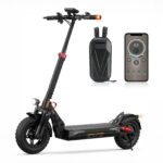 E Scooter mit Straßenzulassung mit Max 70/30KM Reichweite,10/8.5 Zoll Elektroroller mit Komfortable Stoßdämpfer,Faltbarer E Roller Belastung Doppelbremse LED-Licht,APP-Verbindung