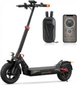 E Scooter mit Straßenzulassung mit Max 70/30KM Reichweite,10/8.5 Zoll Elektroroller mit Komfortable Stoßdämpfer,Faltbarer E Roller Belastung Doppelbremse LED-Licht,APP-Verbindung
