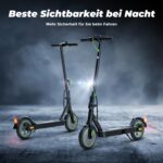 E-Scooter mit Straßenzulassung, 8,5 Zoll Elektroroller Max 30KM Reichweite, App, LED-Anzeige, E Roller bis 120kg Tragkraft, Faltbarer Elektroscooter Erwachsene für Pendlerverkehr
