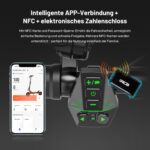 RCB D7/D7PRO(Ultra) E-Scooter, Elektroroller für Erwachsene mit Straßenzulassung (ABE), NFC/Blinker/APP, 26% Steigung 500W-Motor Spitze 1600,80-130KM, 20.8-27 Ah,10 Zoll selbstreparierende Gelreifen
