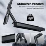 E-Scooter mit Straßenzulassung, 8,5 Zoll Elektroroller Max 30KM Reichweite, App, LED-Anzeige, E Roller bis 120kg Tragkraft, Faltbarer Elektroscooter Erwachsene für Pendlerverkehr