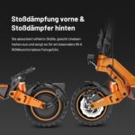 RCB D7/D7PRO(Ultra) E-Scooter, Elektroroller für Erwachsene mit Straßenzulassung (ABE), NFC/Blinker/APP, 26% Steigung 500W-Motor Spitze 1600,80-130KM, 20.8-27 Ah,10 Zoll selbstreparierende Gelreifen