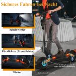 JOYOR E Scooter Roller S/Y/F-Serie, Reichweite von 40-100 km, Escooter 150 kg Tragkraft Einzel/Doppelmotoren, E Roller mit 10-Zoll-Geländereifen