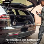 E Scooter mit Straßenzulassung Max 30 km Reichweite, ABE Elektroroller Belastung bis 120kg, LED, 20km/h, 350W Motor,Duales Bremssystem Doppelte Federung Leicht Kompakt & Stabil Eroller Für Pendler