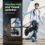 E Scooter mit Straßenzulassung, 11 Zoll MAX 80KM Reichweite Offroad Elektroroller, Faltbarer E-Roller mit Duale Aufhängung, Blinker und APP，Elektroscooter Erwachsene für Stadt und Land Pendeln