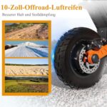 JOYOR E Scooter Roller S/Y/F-Serie, Reichweite von 40-100 km, Escooter 150 kg Tragkraft Einzel/Doppelmotoren, E Roller mit 10-Zoll-Geländereifen