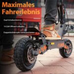 Kukirin E Scooter,Elektro Elektroroller Erwachsene Elektroscooter,E Roller Offroad,Elektro Scooter Roller,Patinete electrico(55 Km Reichweite),G2