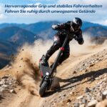 E Scooter mit Straßenzulassung mit Max 70/30KM Reichweite,10/8.5 Zoll Elektroroller mit Komfortable Stoßdämpfer,Faltbarer E Roller Belastung Doppelbremse LED-Licht,APP-Verbindung