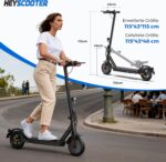 E Scooter mit Straßenzulassung Max 30 km Reichweite,8.5 Zoll Elektroroller mit Wabenreifen Duales Bremssystem 20km/h,Elektro Scooter bis 120kg für Herren Damen